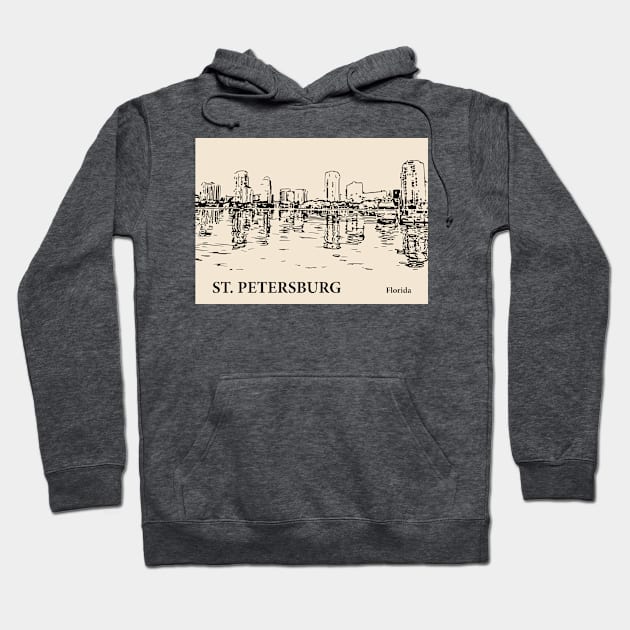 St. Petersburg - Florida Hoodie by Lakeric